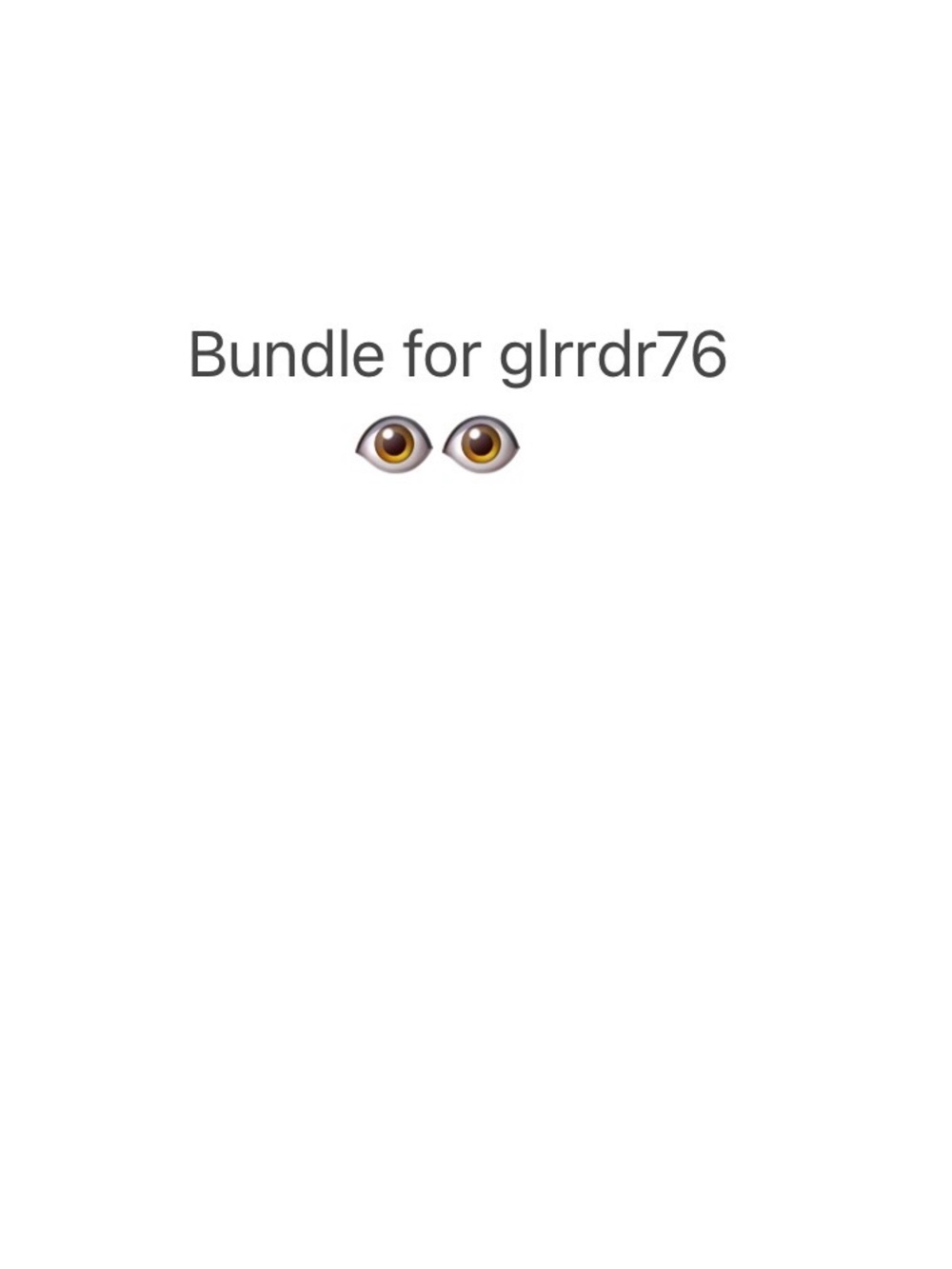 Bundle for glrrdr76